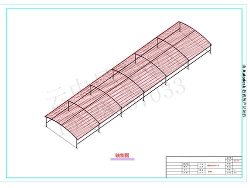 電動車膜結(jié)構(gòu)充電車棚軸側(cè)圖 電動車膜結(jié)構(gòu)充電車棚軸側(cè)圖